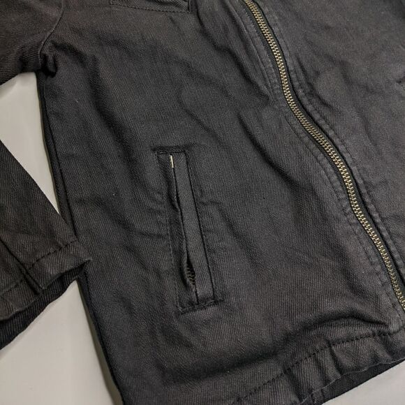 Art Class Black Zip Moto Jacket size XS - Picture 6 of 8